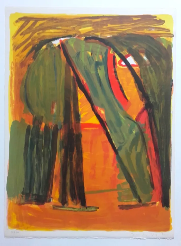 リトグラフ Van Velde - Paysage