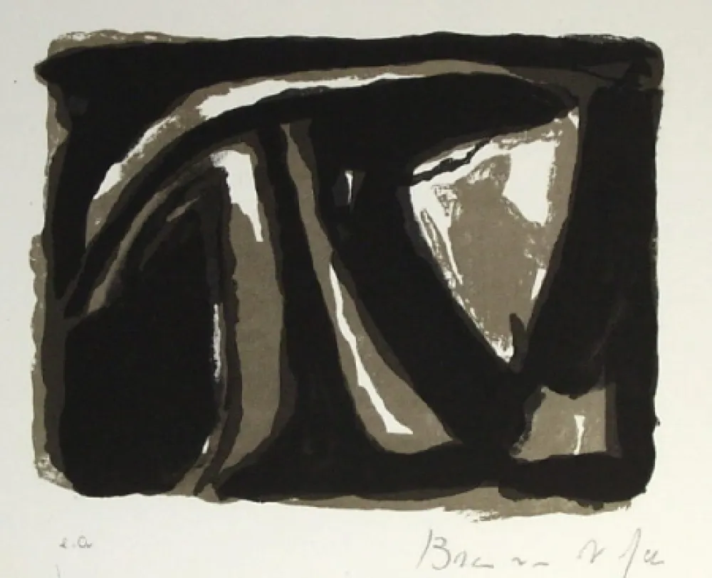 リトグラフ Van Velde - Pour Paul Celan