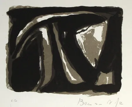 リトグラフ Van Velde - Pour Paul Celan