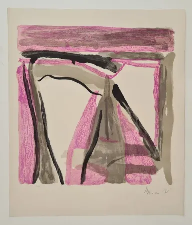 リトグラフ Van Velde - Sans titre