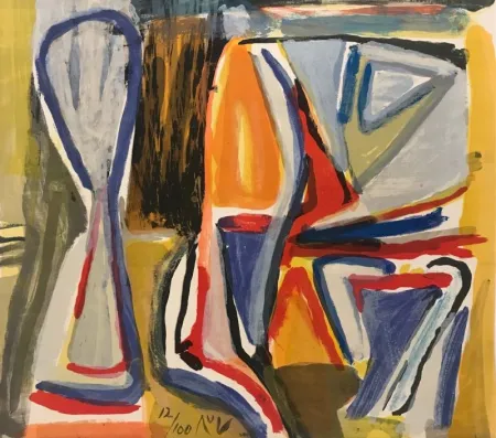 リトグラフ Van Velde - Sans titre