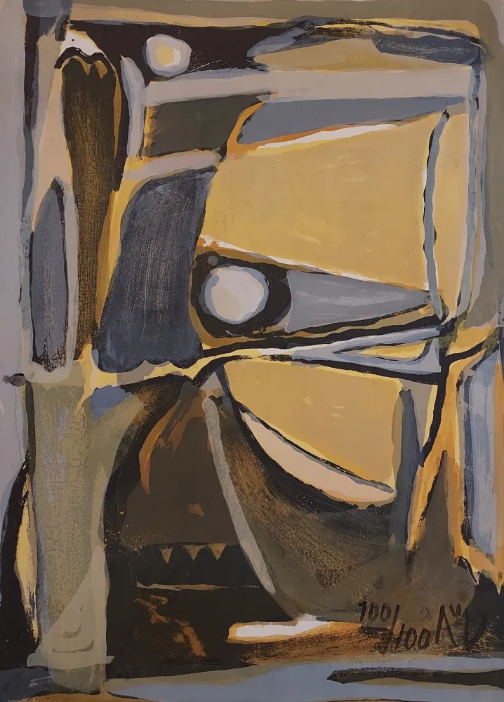 リトグラフ Van Velde - Sans titre