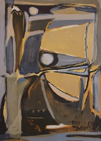 リトグラフ Van Velde - Sans titre