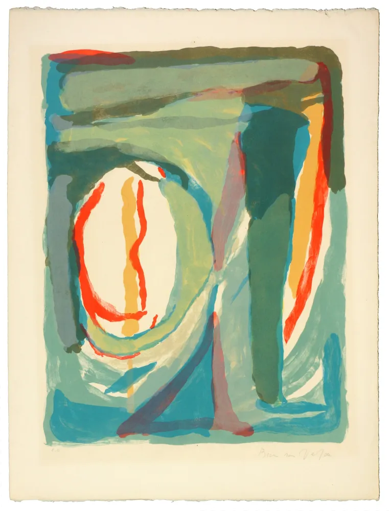 リトグラフ Van Velde - Sans Titre