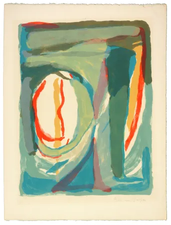 リトグラフ Van Velde - Sans Titre