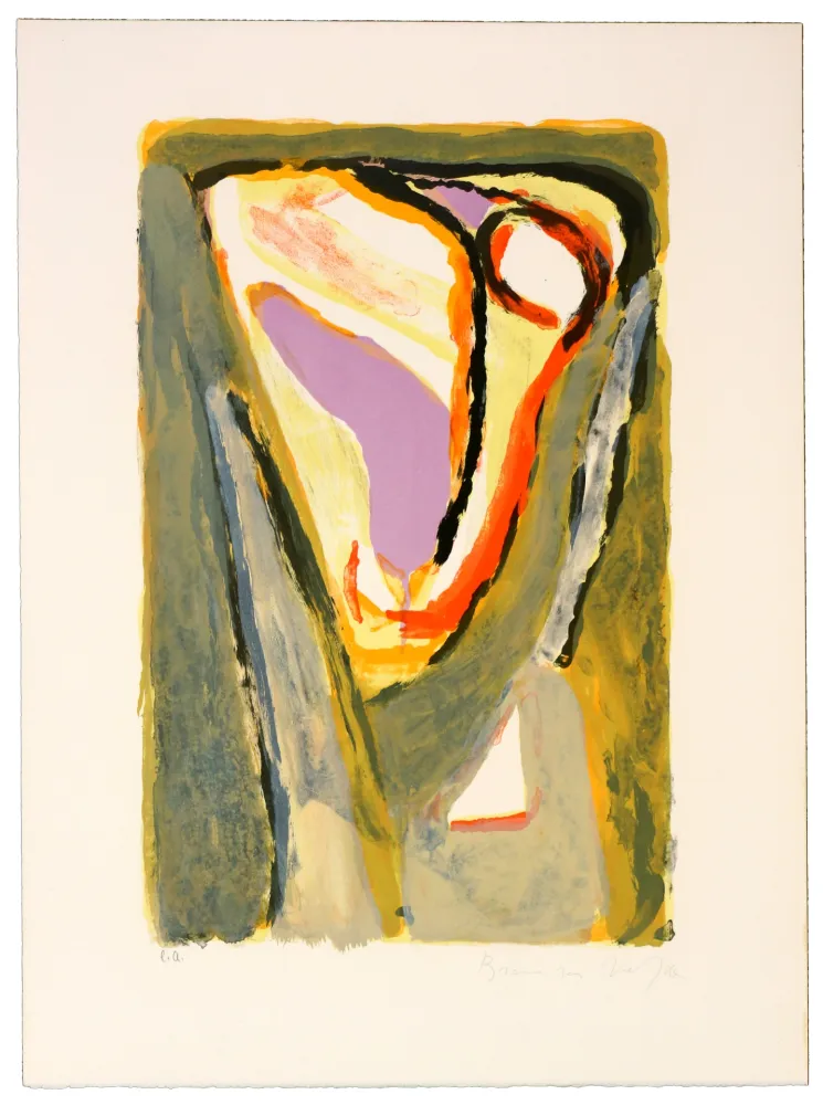 リトグラフ Van Velde - Sans Titre