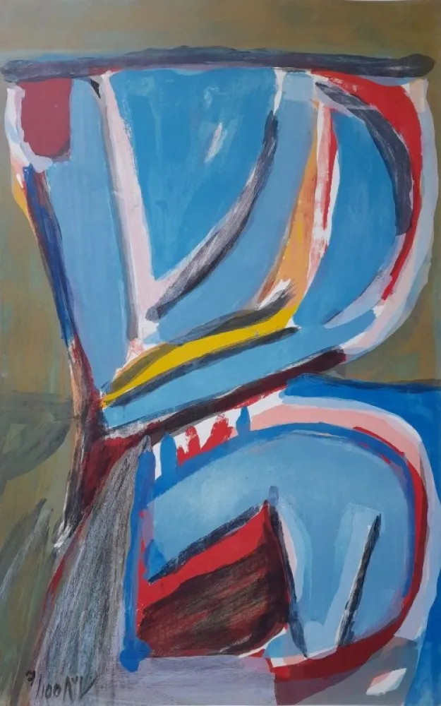 リトグラフ Van Velde - Sans titre 