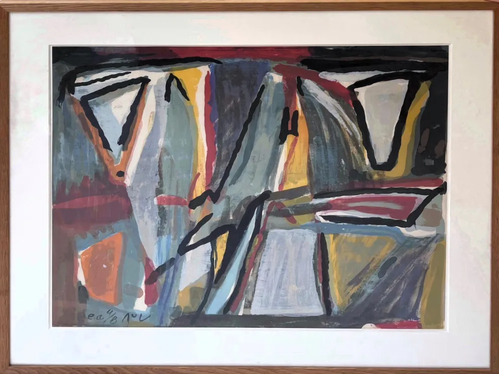 リトグラフ Van Velde - Sans titre 