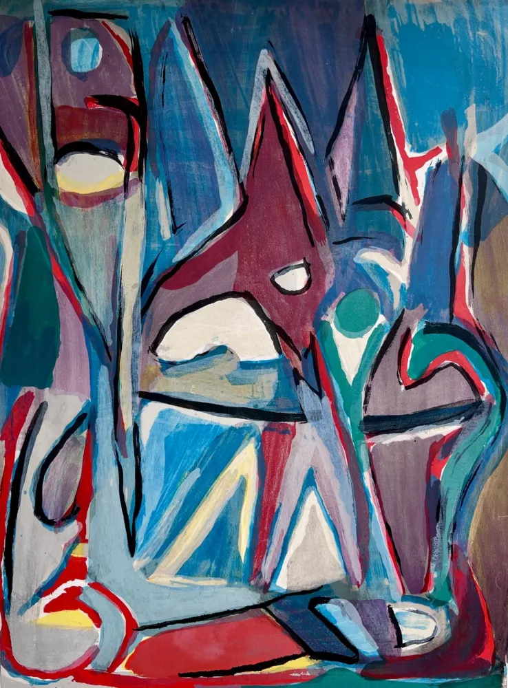 リトグラフ Van Velde - Sans titre 