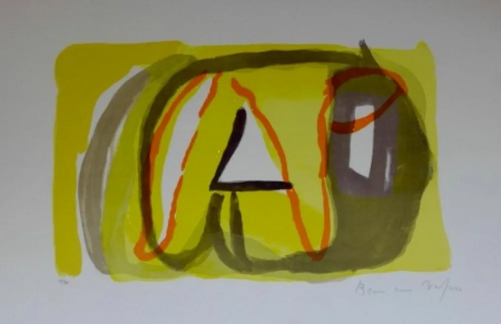 リトグラフ Van Velde - Sans titre