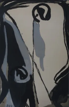 リトグラフ Van Velde - Sans titre