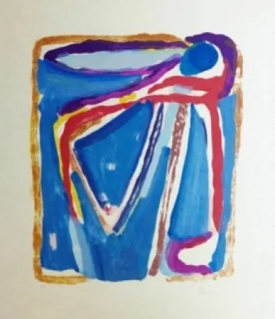 リトグラフ Van Velde - Sans titre