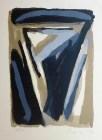 リトグラフ Van Velde - Sans titre