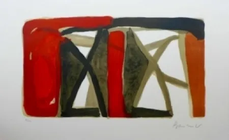 リトグラフ Van Velde - Sans titre