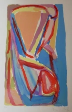 リトグラフ Van Velde - Sans titre