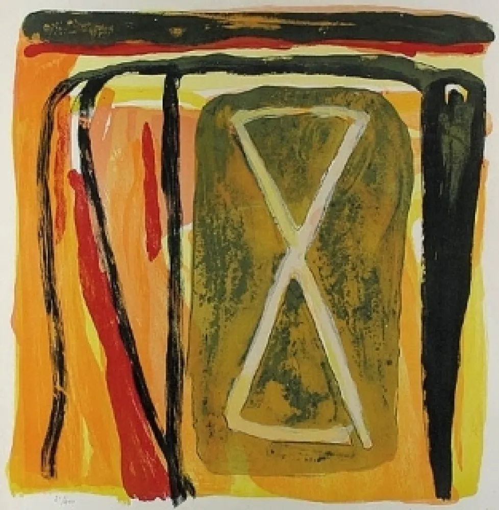 リトグラフ Van Velde - Sans titre