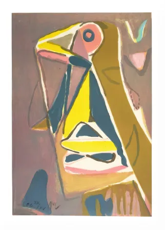 リトグラフ Van Velde - Sans titre