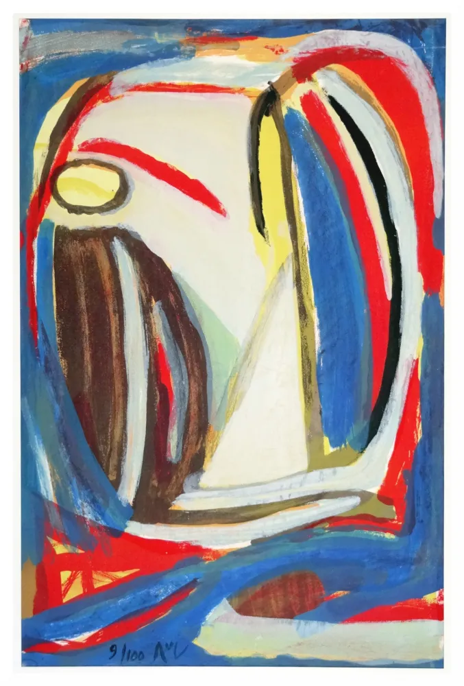 リトグラフ Van Velde - Sans titre