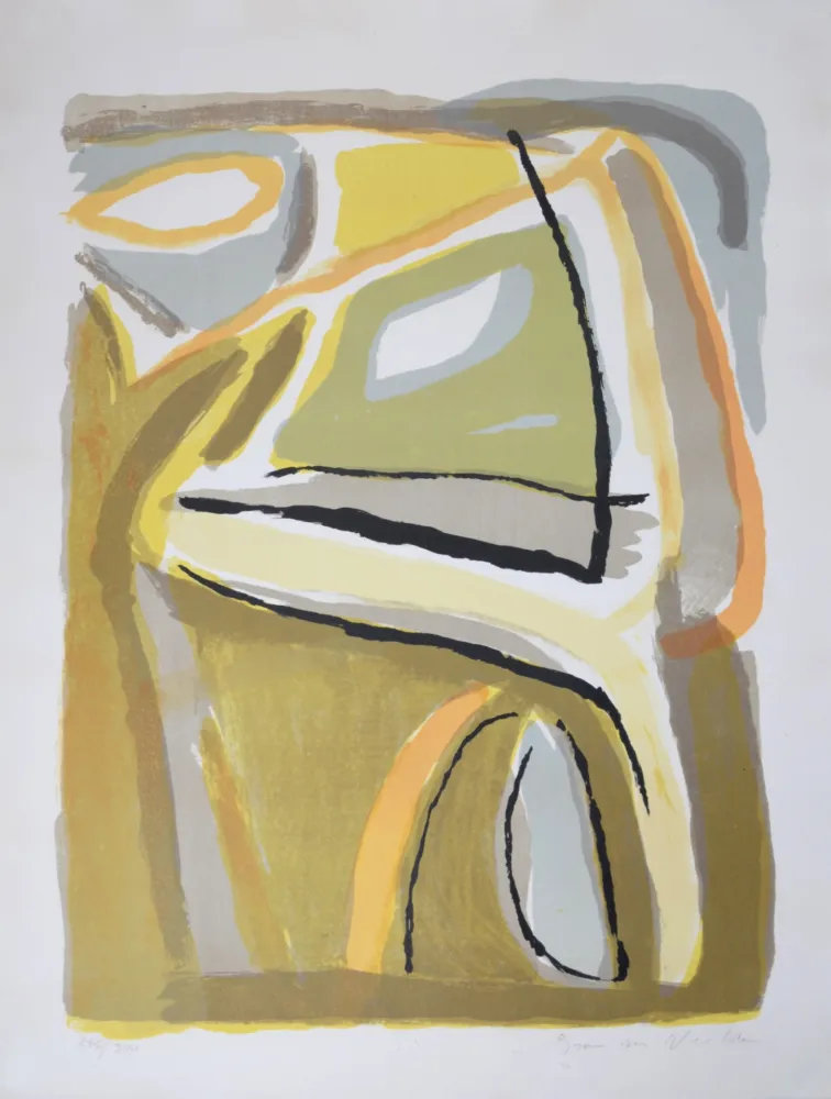 リトグラフ Van Velde - Soleil, 1968 - Hand-signed