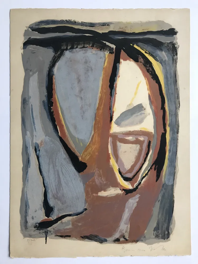 リトグラフ Van Velde - Tête