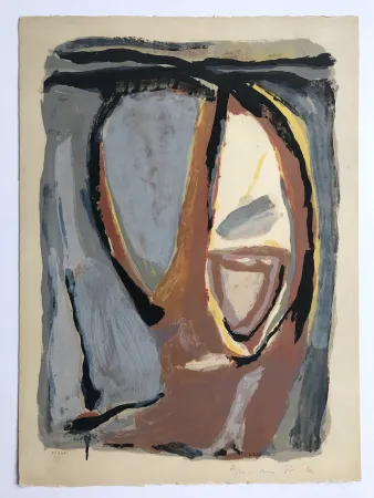 リトグラフ Van Velde - Tête