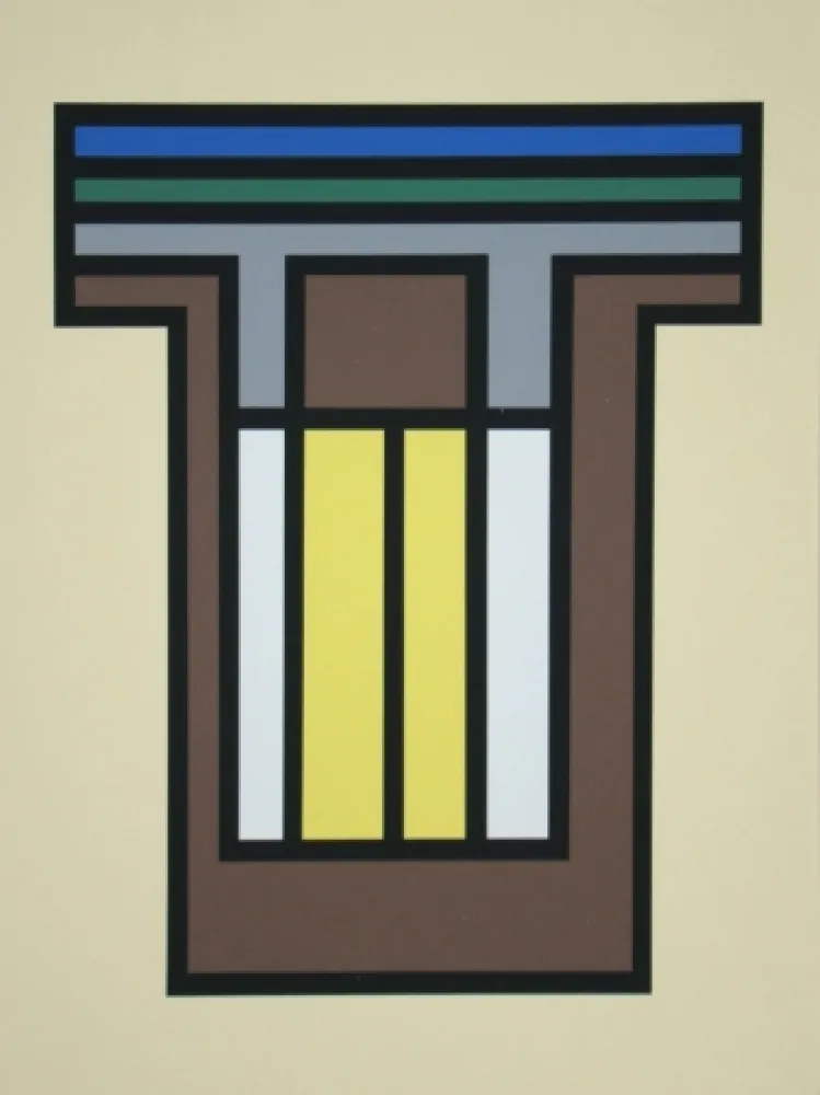 シルクスクリーン Vandenbranden - Composition - Grafiek der Grenzen