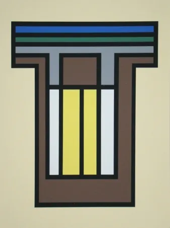 シルクスクリーン Vandenbranden - Composition - Grafiek der Grenzen