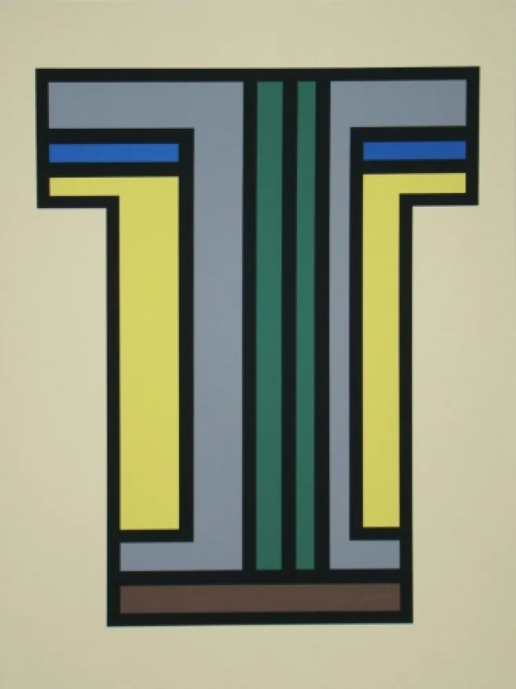 シルクスクリーン Vandenbranden - Composition - Regen