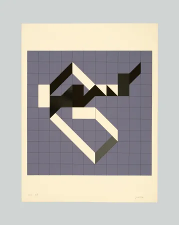 シルクスクリーン Varisco - Random walks (Tav. B)