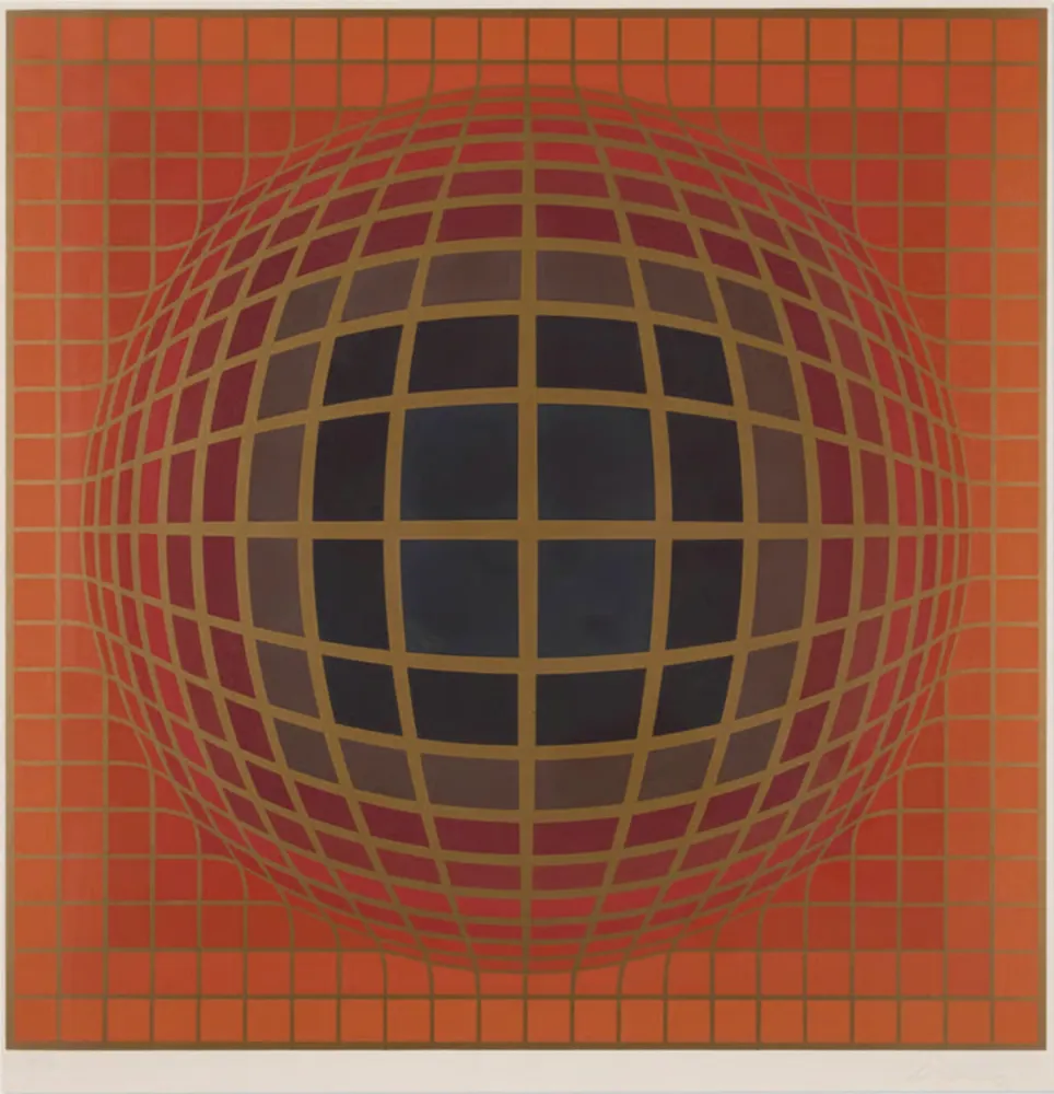シルクスクリーン Vasarely - B-Bomb-b (1)
