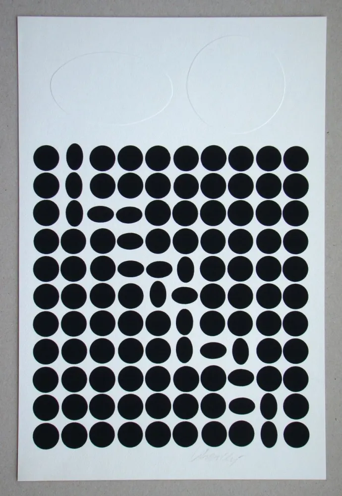 シルクスクリーン Vasarely - Bételgeuse ( relief )