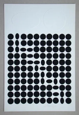 シルクスクリーン Vasarely - Bételgeuse ( relief )