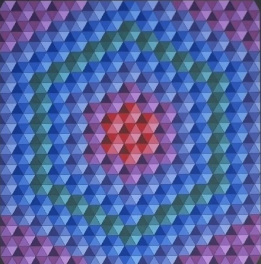 シルクスクリーン Vasarely - Bilog