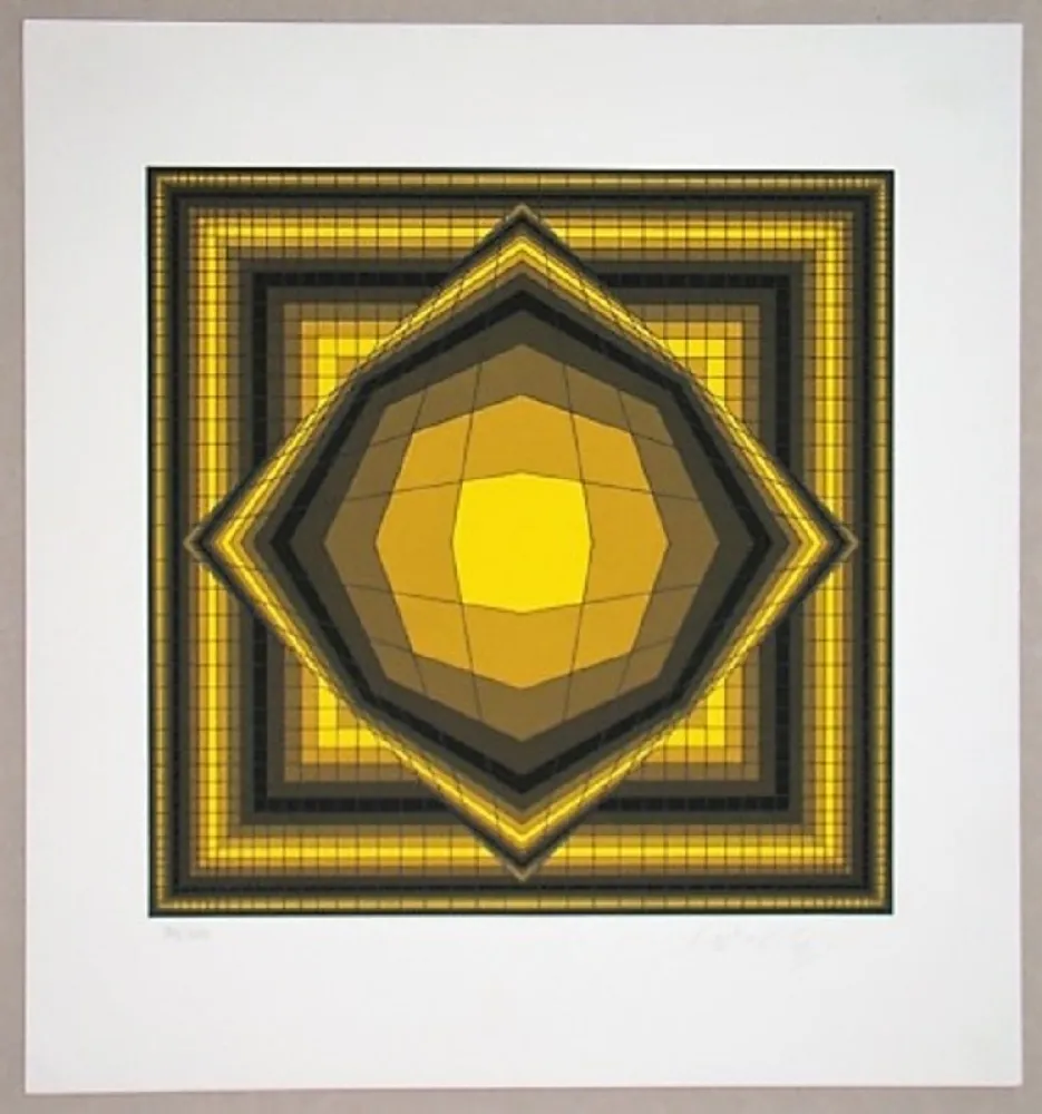 シルクスクリーン Vasarely - Boréal