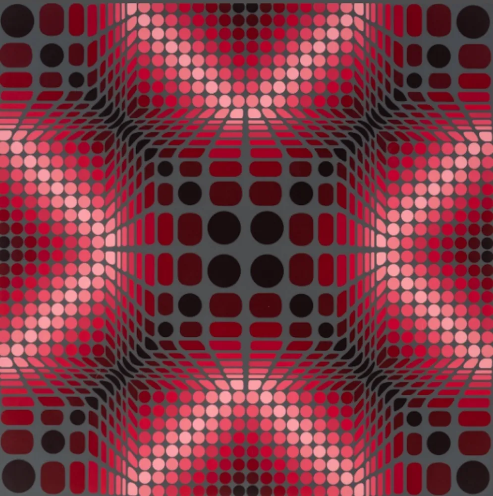 シルクスクリーン Vasarely - Boulouss