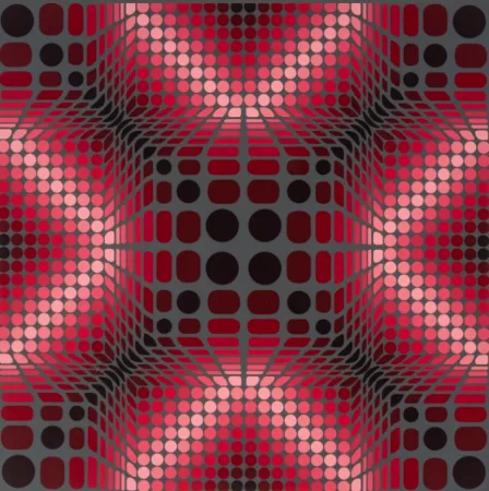 シルクスクリーン Vasarely - Boulouss