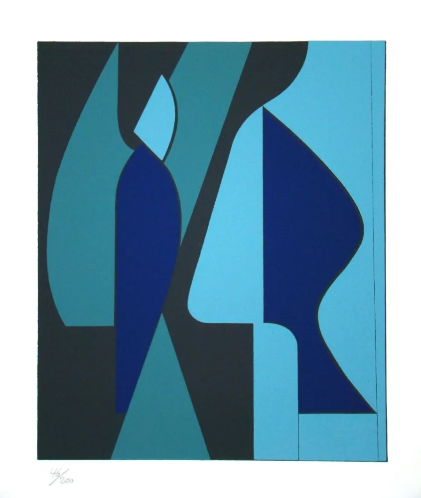 シルクスクリーン Vasarely - Chillan