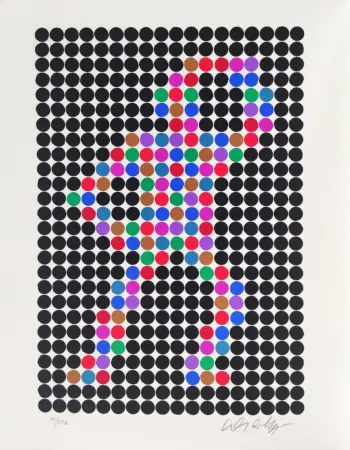 シルクスクリーン Vasarely - Cirke