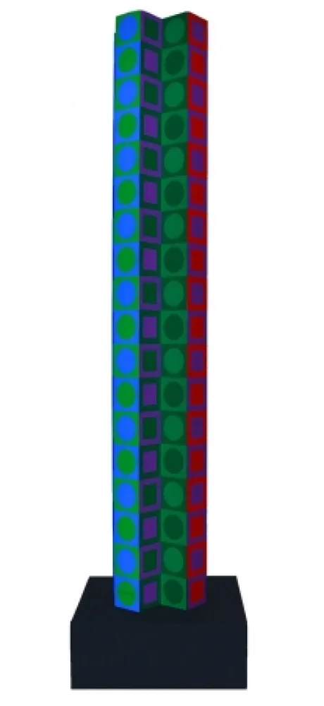 技術的なありません Vasarely - Colonne (Tower for 80th Birthday)