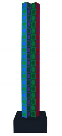技術的なありません Vasarely - Colonne (Tower for 80th Birthday)