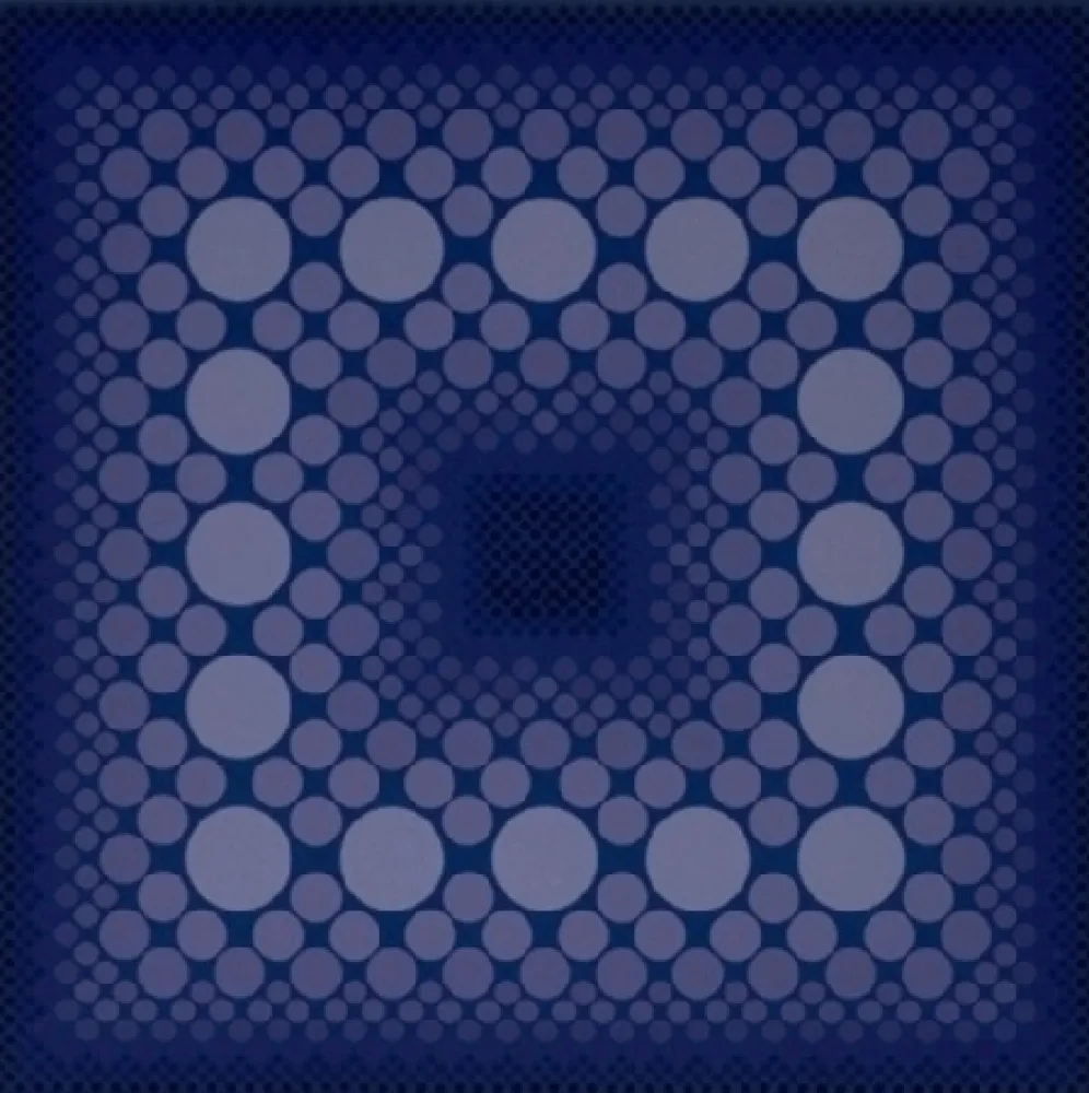 シルクスクリーン Vasarely - CORONA