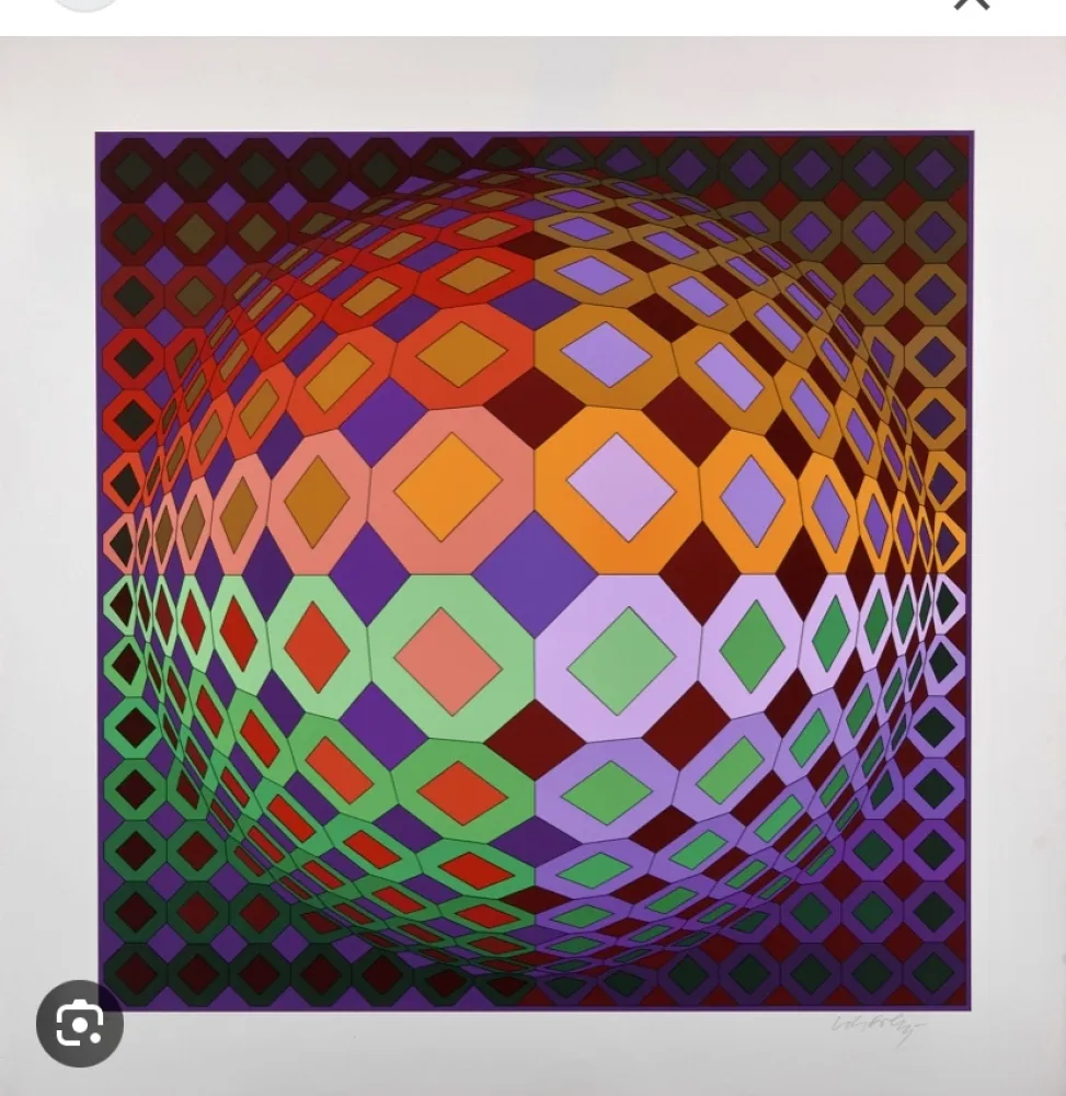 シルクスクリーン Vasarely - Dombodka - 1978