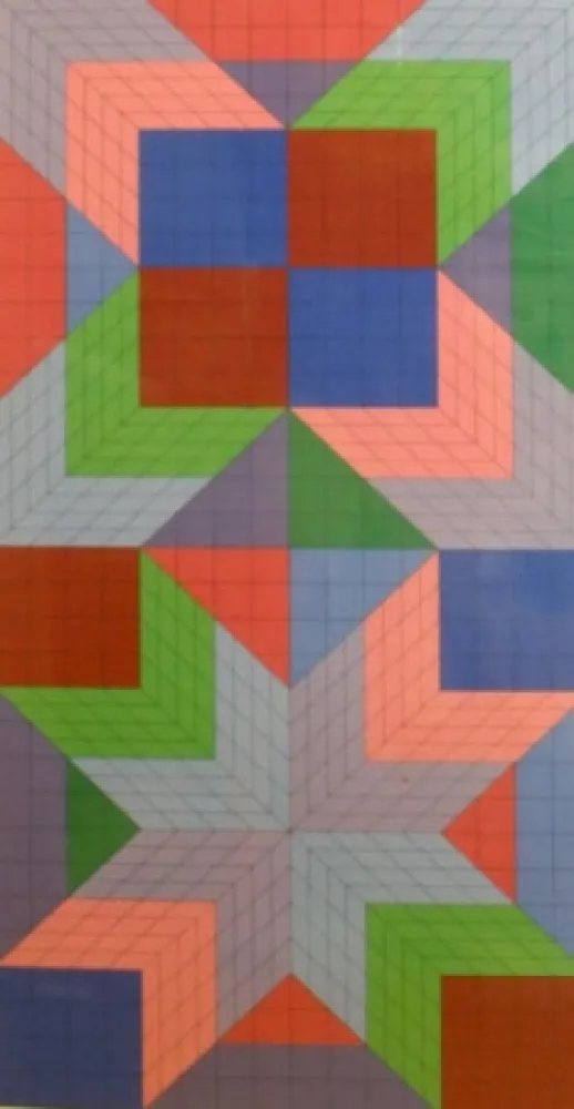 シルクスクリーン Vasarely - Door