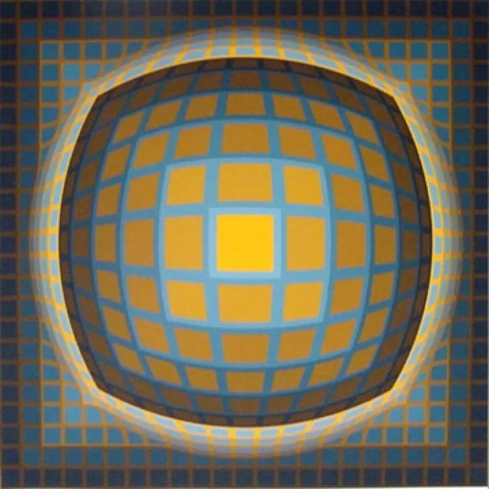 シルクスクリーン Vasarely - Enigma 3