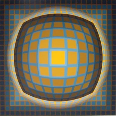 シルクスクリーン Vasarely - Enigma 3