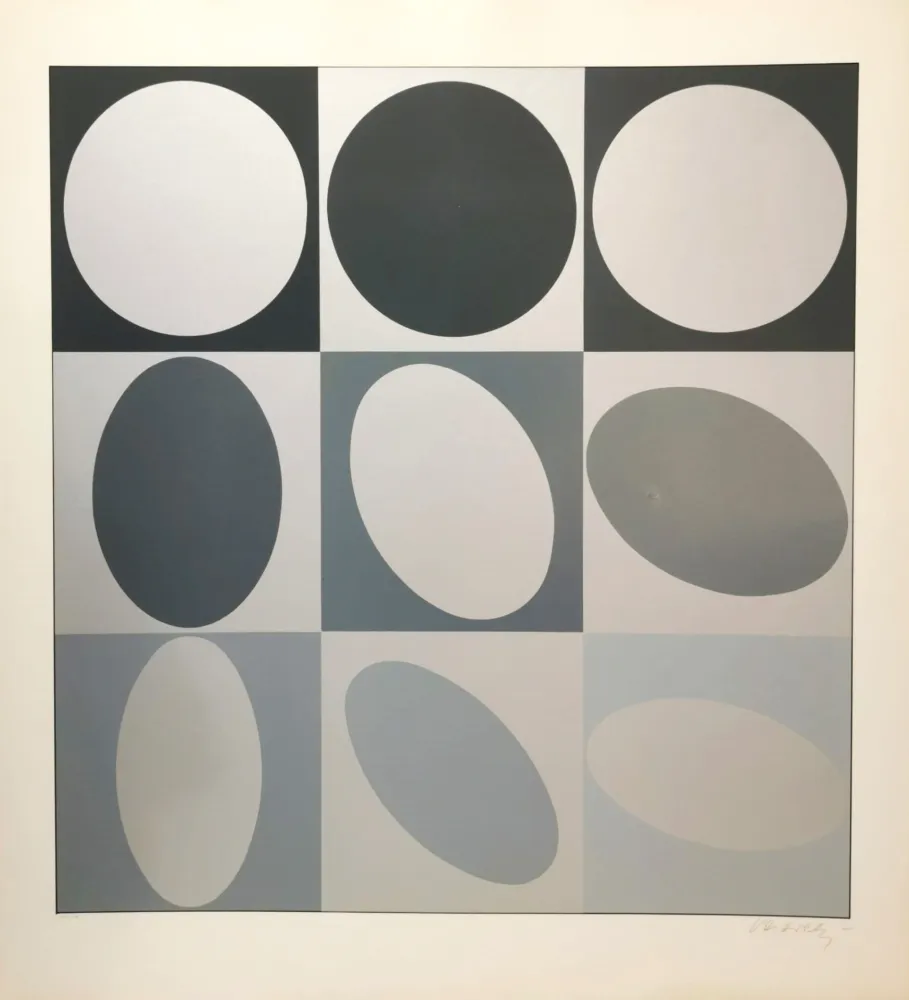 シルクスクリーン Vasarely - Ezust