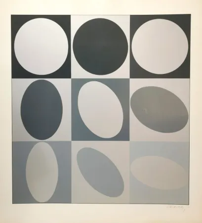 シルクスクリーン Vasarely - Ezust