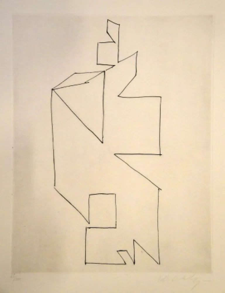 彫版 Vasarely - Gordes Synthèse