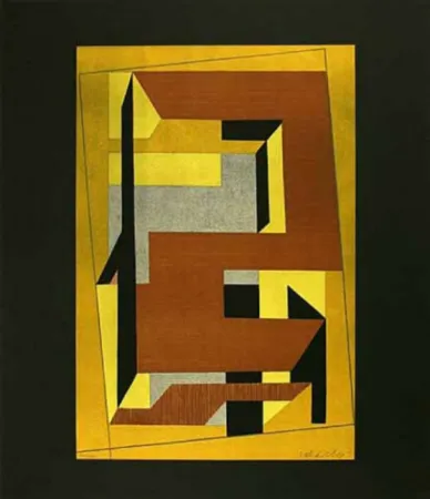 リトグラフ Vasarely - Gordes Taira