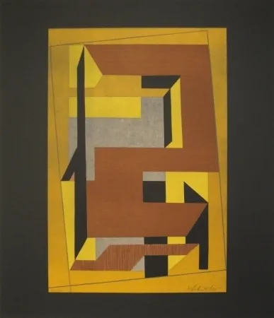 リトグラフ Vasarely - GORDES TAIRA